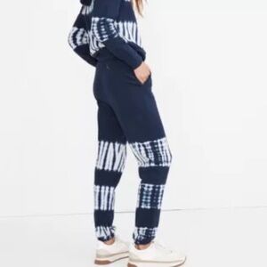 Madewell (Re)sourced Cotton Tie-Dye Retro Sweatpants Navy Size Small